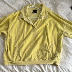 Urban Outfitters Yellow Polo Top
